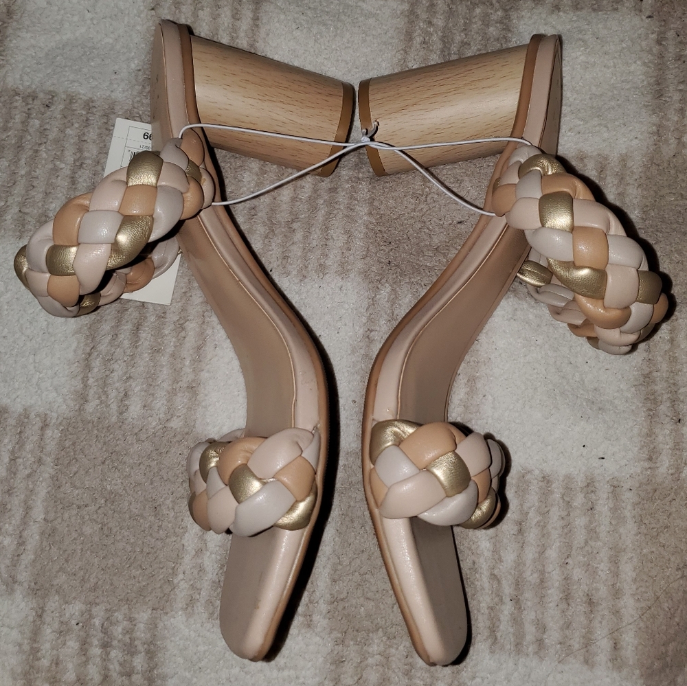 NWT A New Day Basil Multicolored Metallic Mule Heels - Picture 12 of 16
